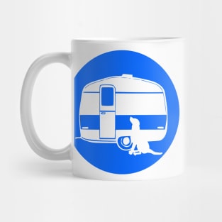 ALL YOU NEED A DOG A CARAVAN BLUE Mug